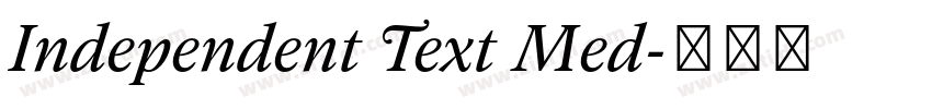 Independent Text Med字体转换